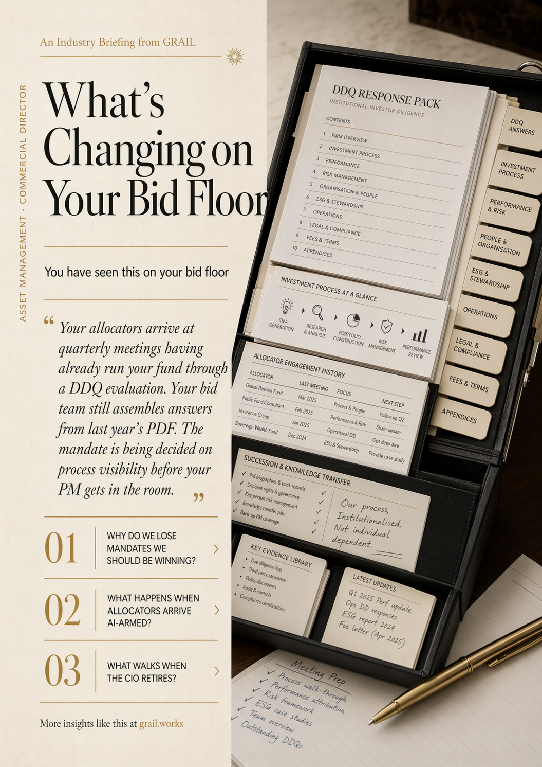 GRAIL industry briefing on AI in asset management for CCOs.