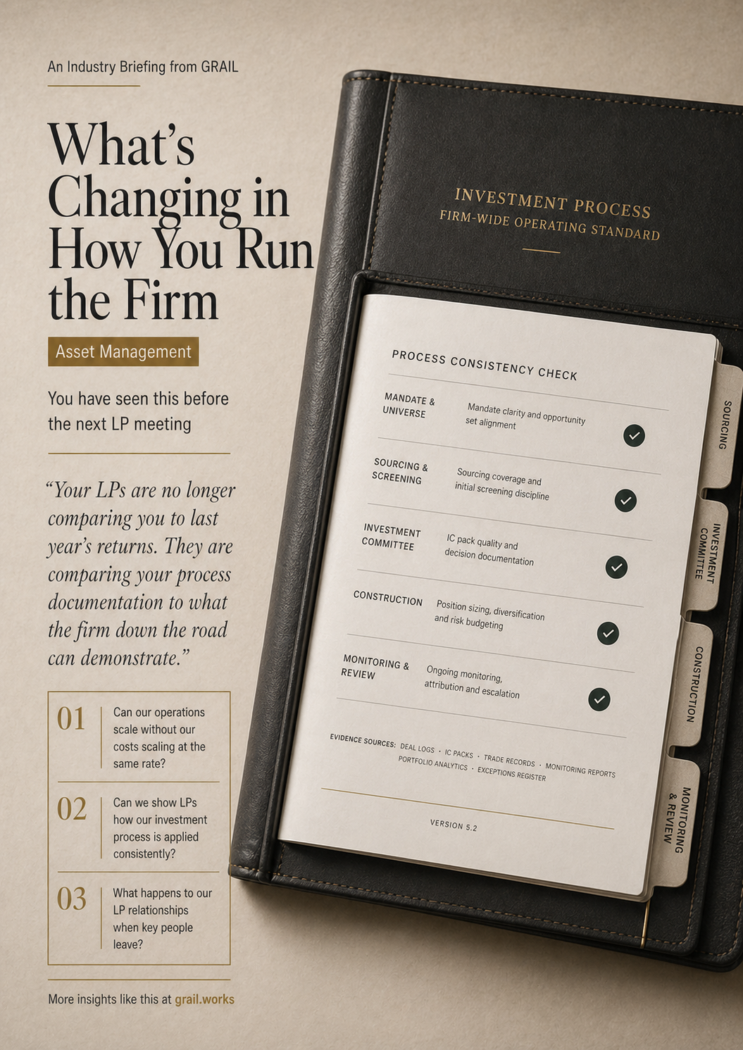 GRAIL industry briefing on AI in asset management for COOs.