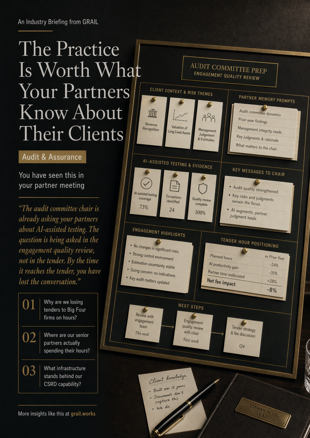 GRAIL industry briefing on AI in audit and assurance for CCOs.