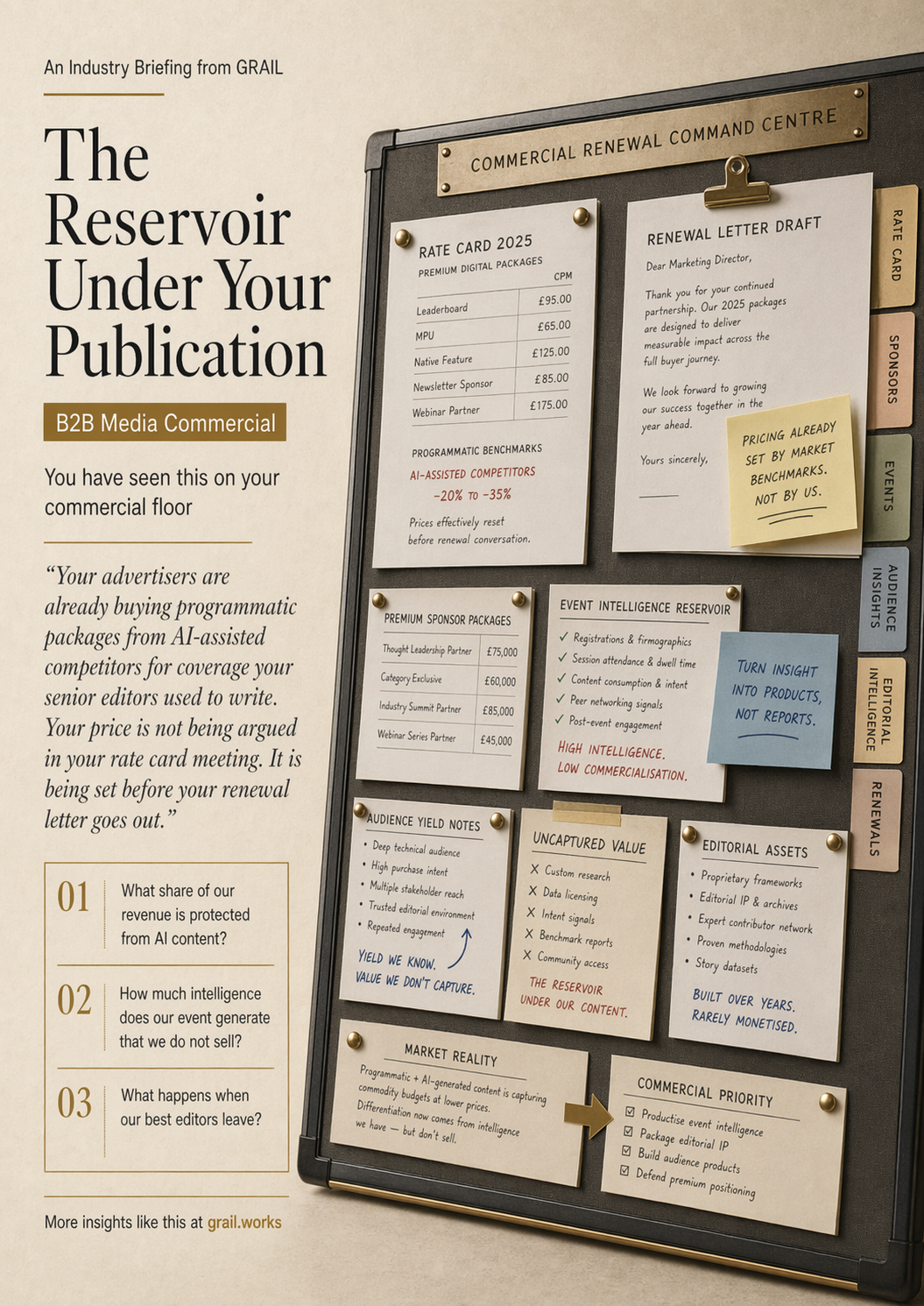 GRAIL industry briefing on AI in B2B media and publishing for CCOs.