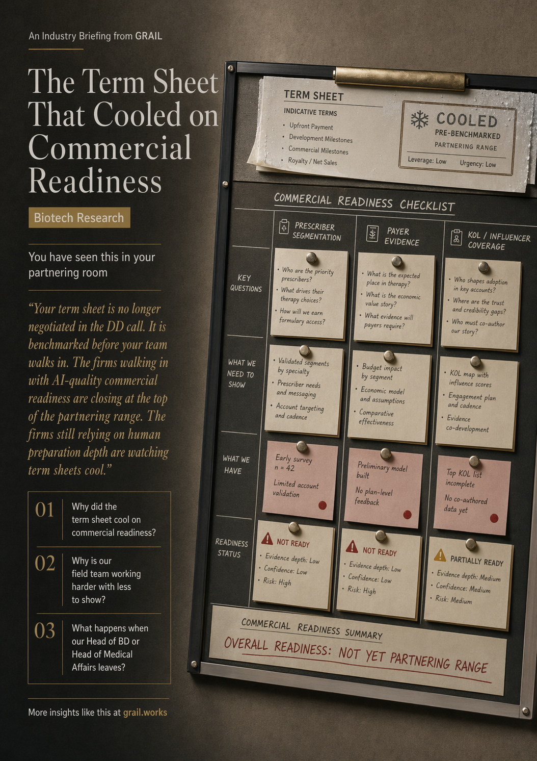 GRAIL industry briefing on AI in biotech and research for CCOs.