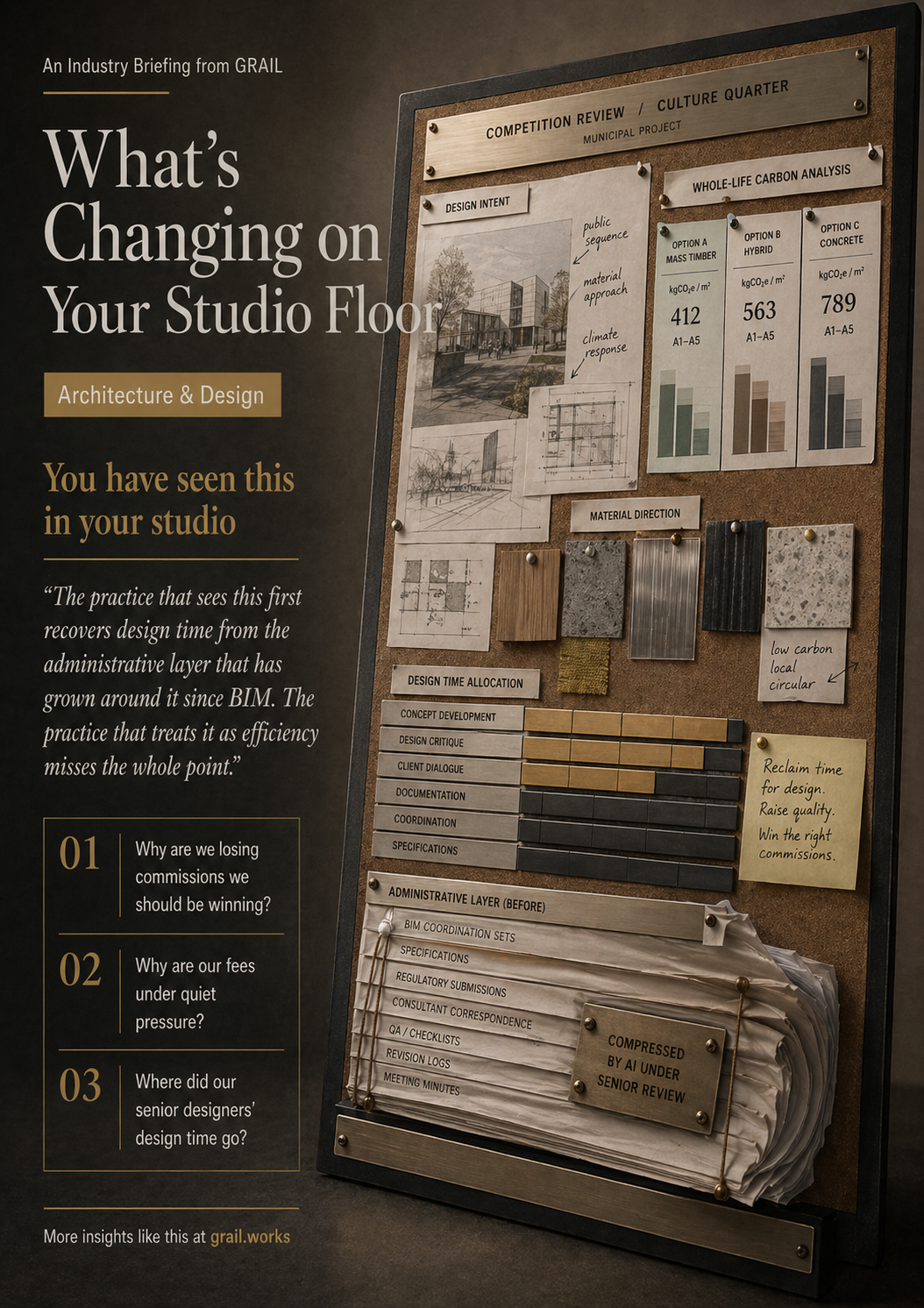 GRAIL industry briefing on AI in high-end architecture and design for CCOs.