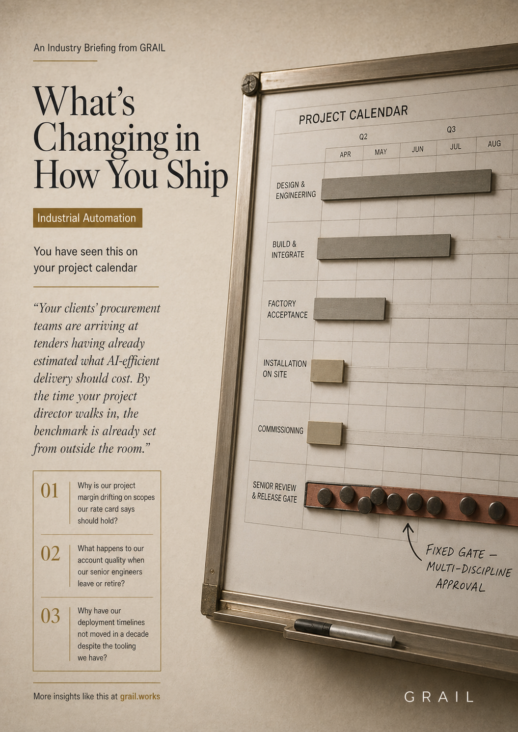 GRAIL industry briefing on AI in industrial automation for COOs.