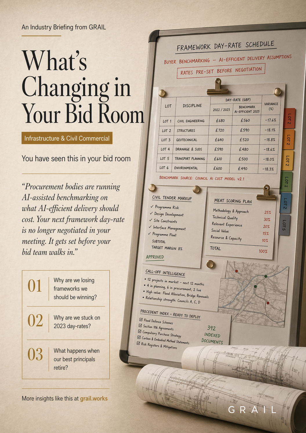GRAIL industry briefing on AI in infrastructure and civil engineering for CCOs.