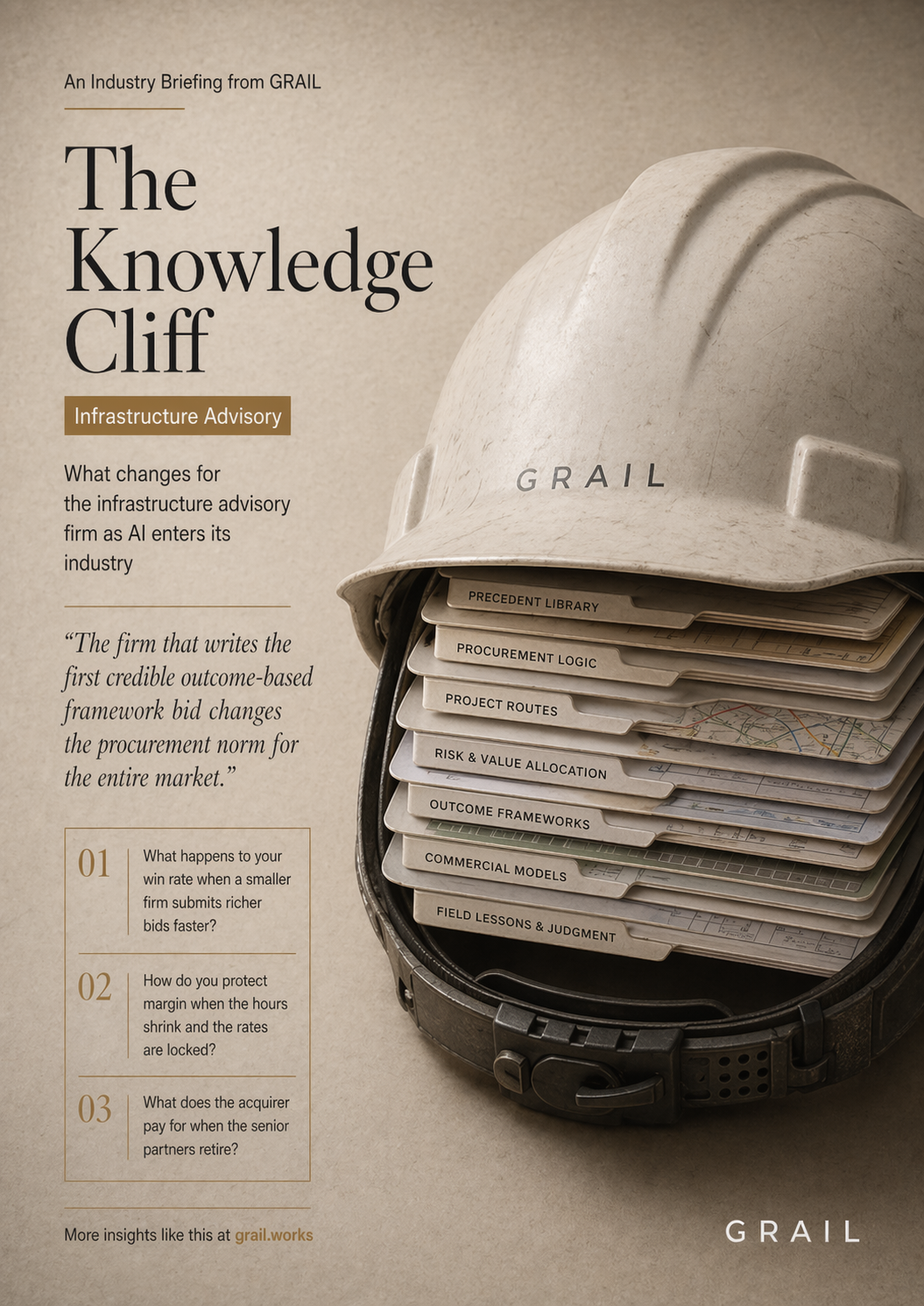GRAIL CEO briefing cover for Infrastructure & Civil.