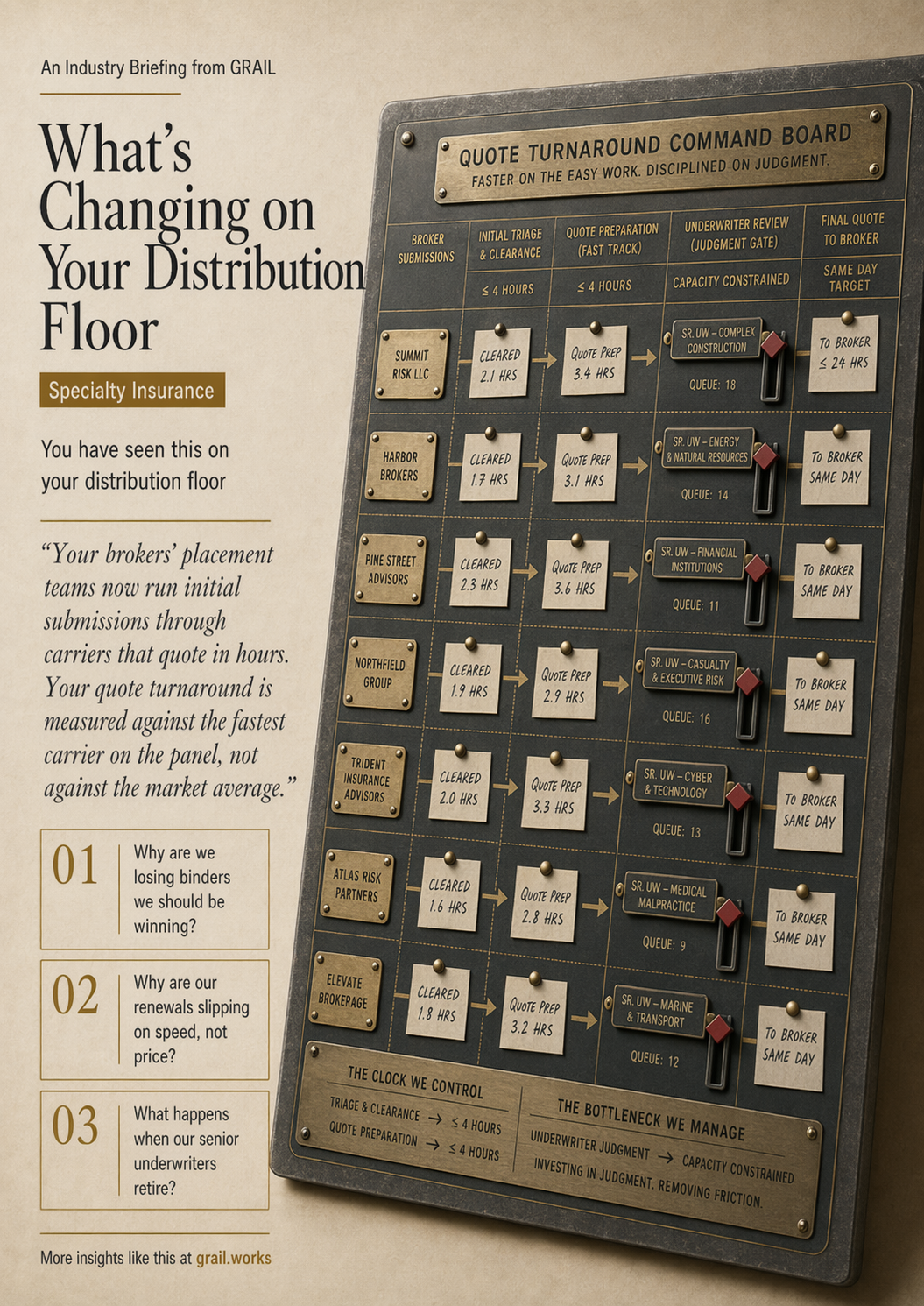 GRAIL industry briefing on AI in insurance for CCOs.