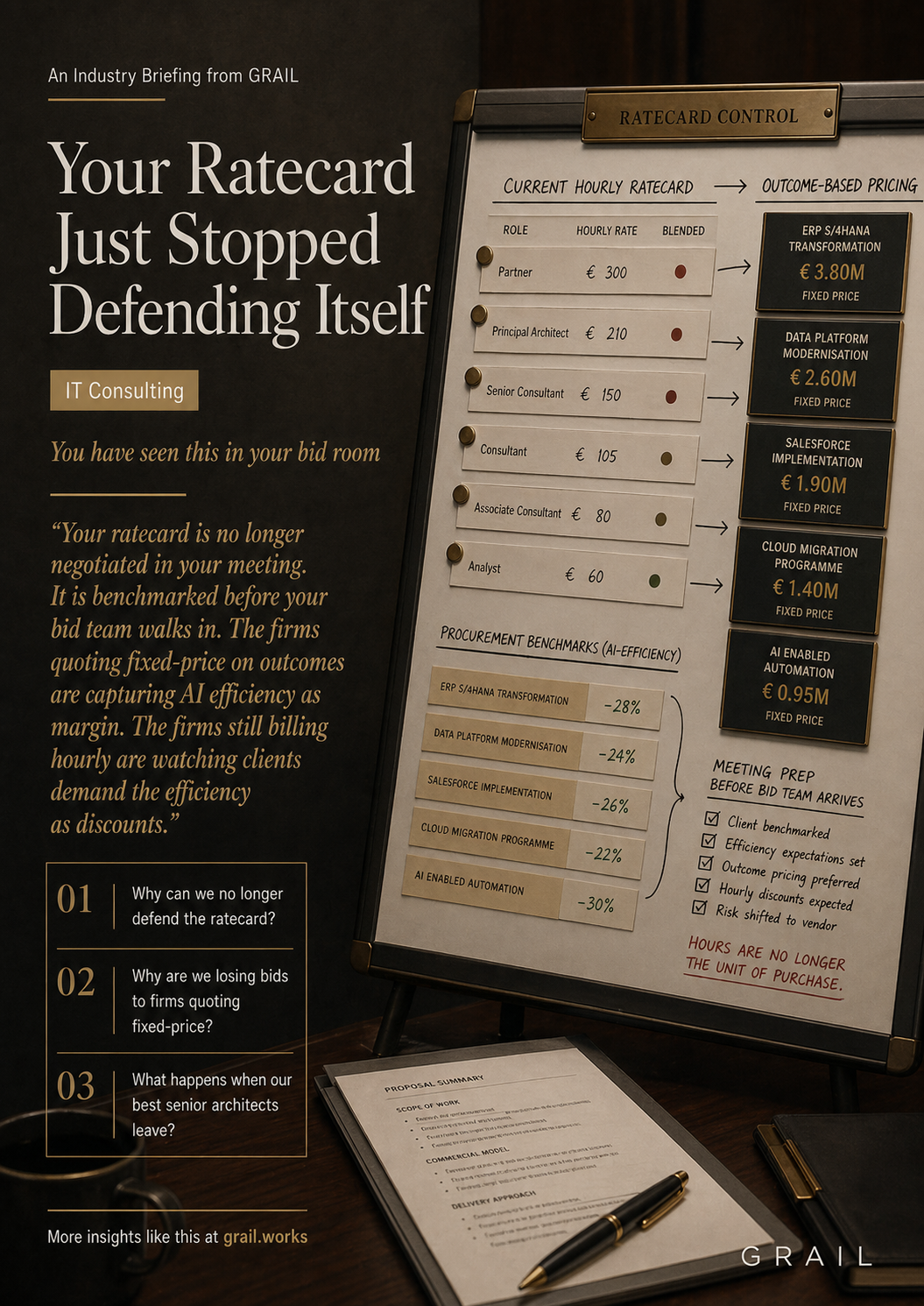 GRAIL industry briefing on AI in IT consulting for CCOs.