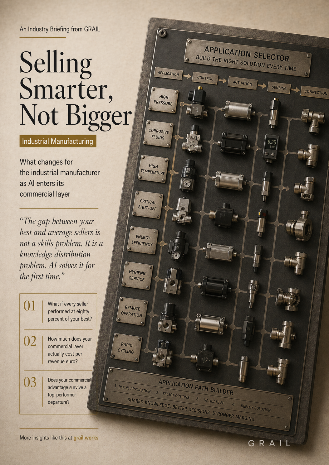 GRAIL CEO briefing cover for Manufacturing (Sales-Heavy).