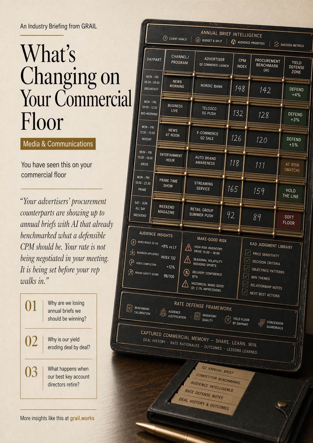 GRAIL industry briefing on AI in media and communications for CCOs.