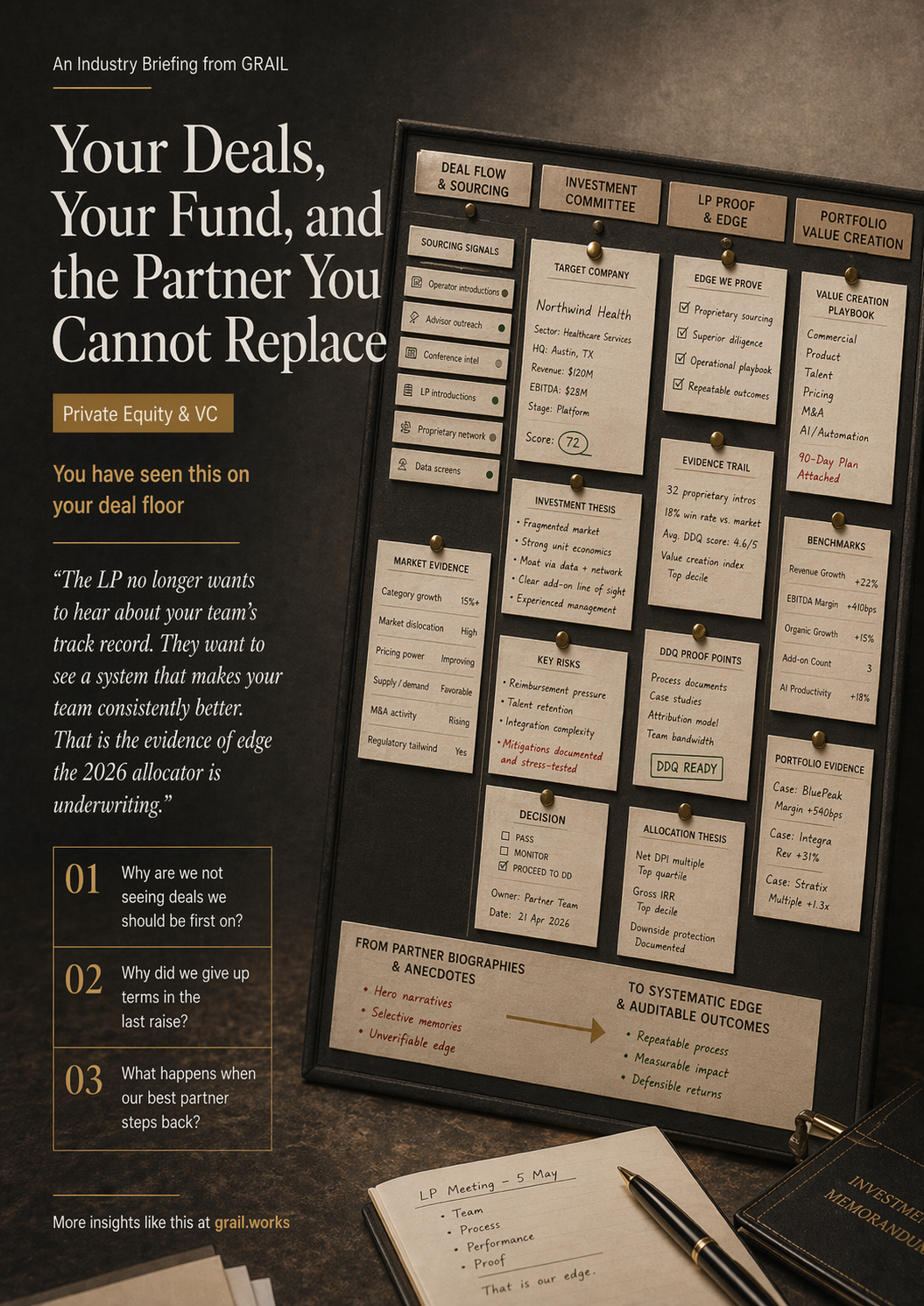 GRAIL industry briefing on AI in private equity and venture capital for CCOs.