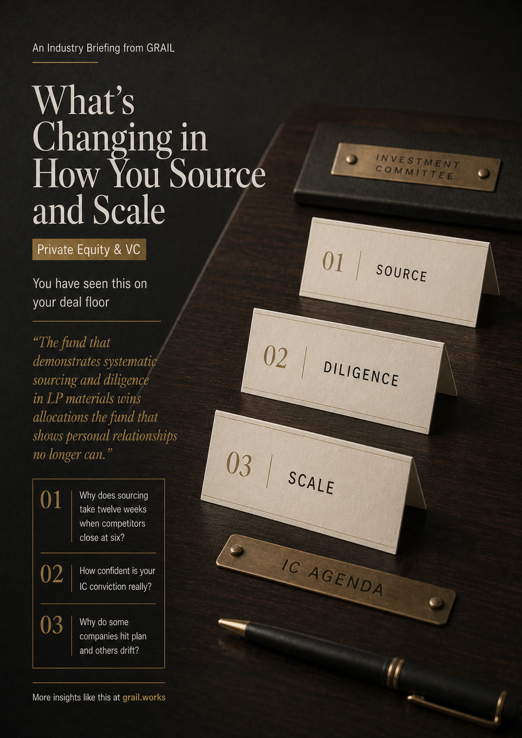 GRAIL industry briefing on AI in private equity and venture capital for COOs.