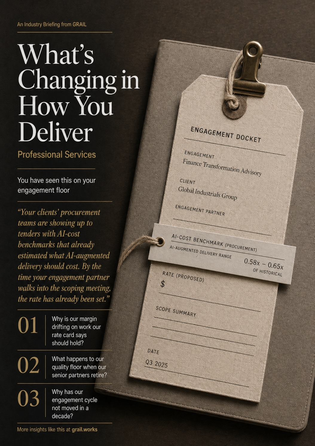 GRAIL industry briefing on AI in professional services for COOs.