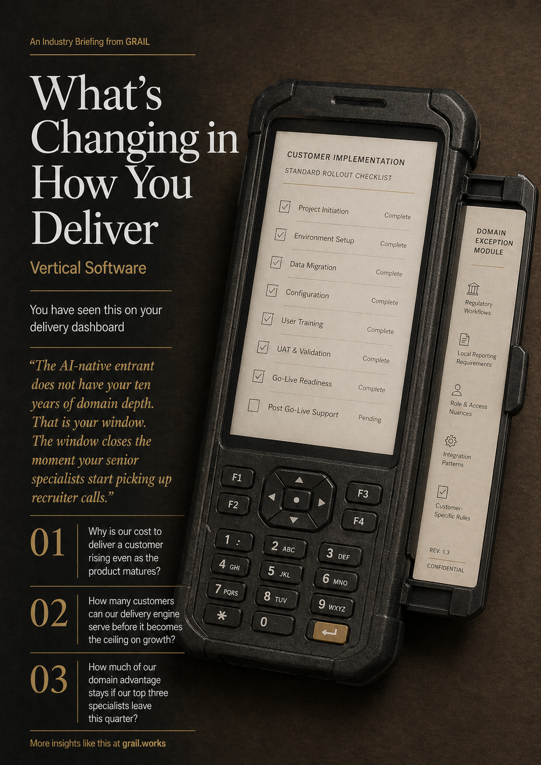 GRAIL industry briefing on AI in vertical software for COOs.